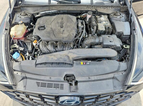 5NPEF4JA9MH096545 2021 HYUNDAI SONATA Black Widok wnętrza z tyłu