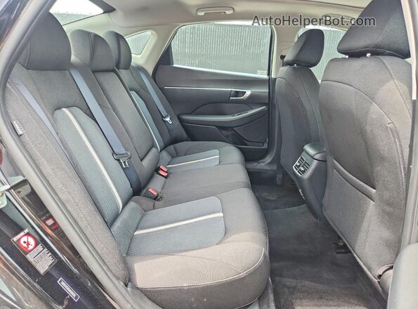 5NPEF4JA9MH096545 2021 HYUNDAI SONATA Black Widok tylnych siedzeń