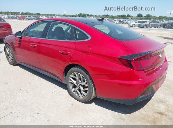 5NPEF4JA9MH108953 2021 HYUNDAI SONATA Red Trasero izquierdo