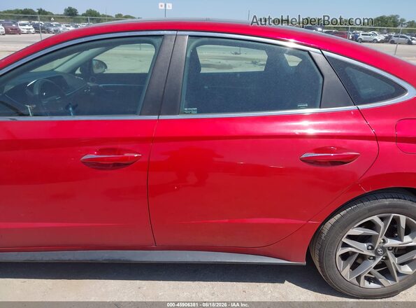 5NPEF4JA9MH108953 2021 HYUNDAI SONATA Red 