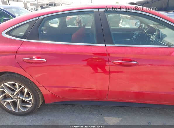 5NPEF4JA9MH108953 2021 HYUNDAI SONATA Red Vista interior de 360 grados