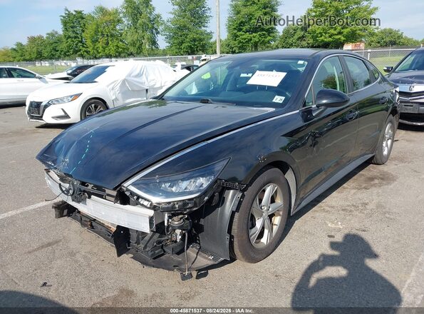 5NPEG4JA0LH004587 2020 HYUNDAI SONATA Black წინა ხედი