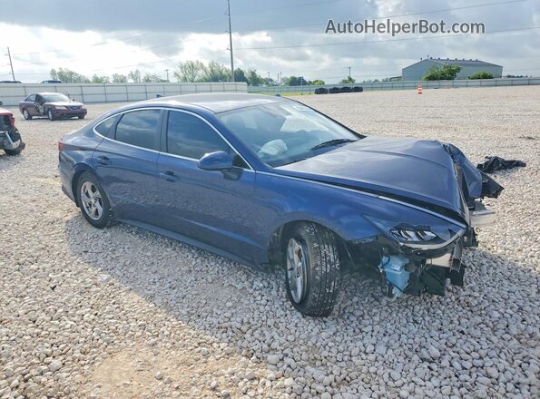 5NPEG4JA0MH086080 2021 HYUNDAI SONATA Blue Передня права чверть