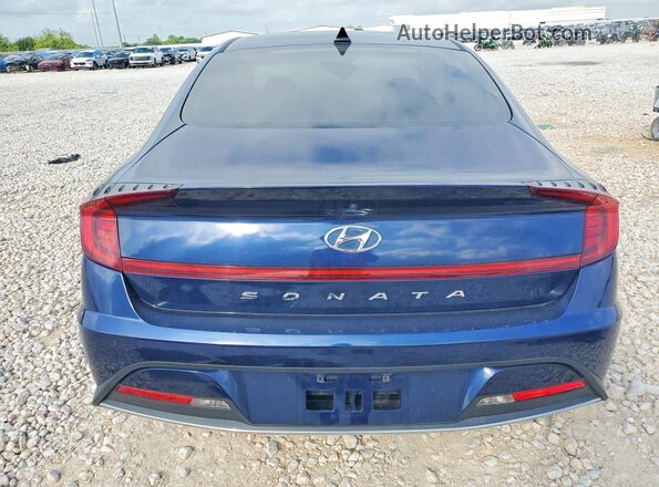 5NPEG4JA0MH086080 2021 HYUNDAI SONATA Blue Вид ззаду