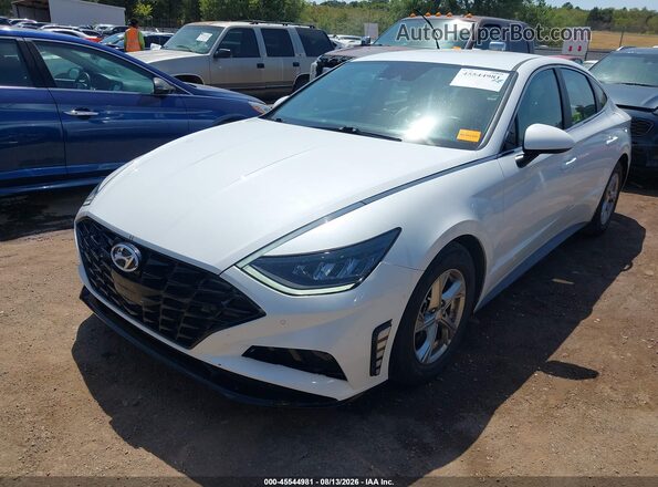 5NPEG4JA1LH058545 2020 HYUNDAI SONATA Белый Передняя левая четверть