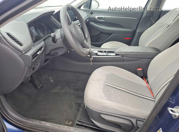 5NPEG4JA1MH126506 2021 HYUNDAI SONATA Blue Вид салону спереду