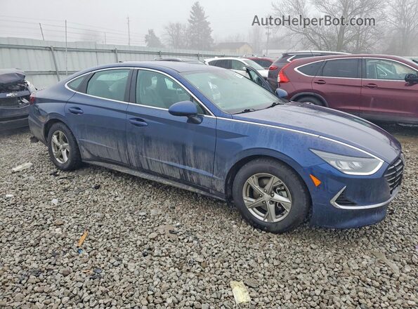5NPEG4JA1MH126506 2021 HYUNDAI SONATA Blue Передня права чверть