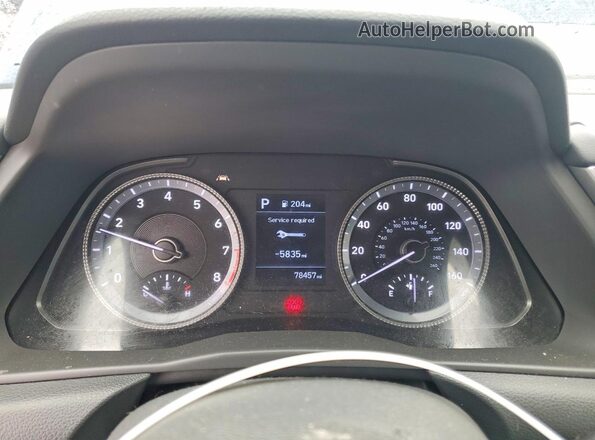 5NPEG4JA1MH126506 2021 HYUNDAI SONATA Blue Вид щитка приладів