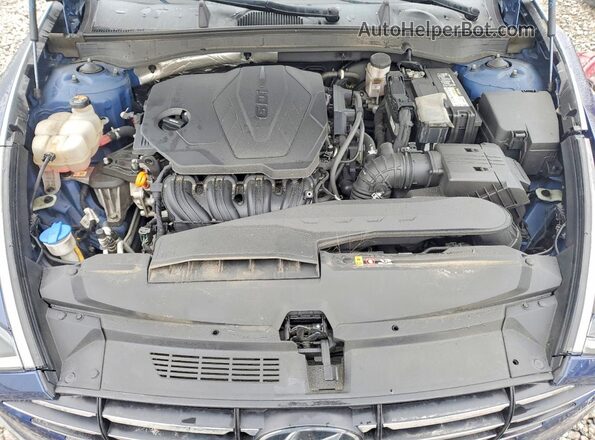 5NPEG4JA1MH126506 2021 HYUNDAI SONATA Blue Вид задньої частини салону