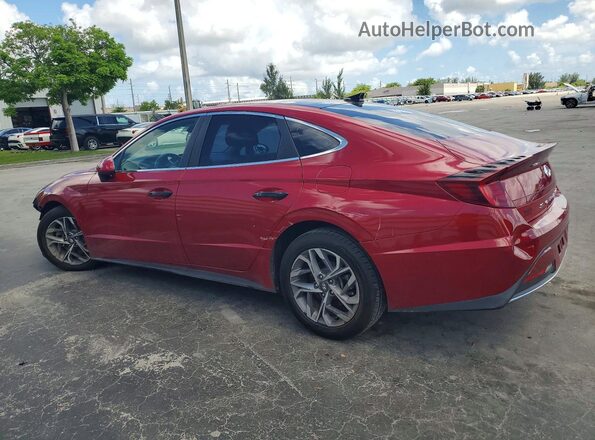 5NPEG4JA2LH036053 2020 HYUNDAI SONATA Red Задня ліва чверть