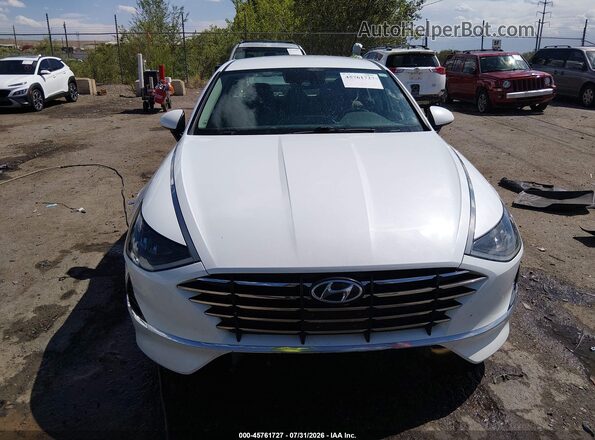 5NPEG4JA3MH080709 2021 HYUNDAI SONATA White Widok zestawu wskaźników