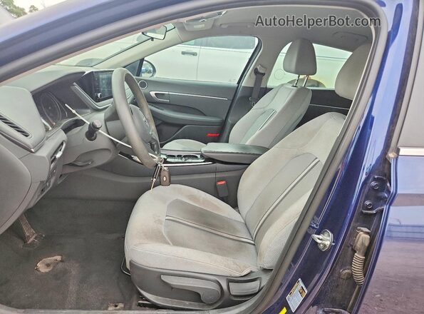 5NPEG4JA3MH104829 2021 HYUNDAI SONATA Blue Widok wnętrza z przodu