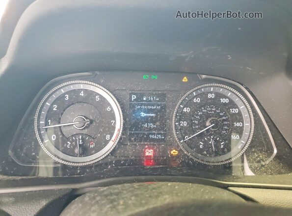 5NPEG4JA4NH145407 2022 HYUNDAI SONATA Black Widok zestawu wskaźników