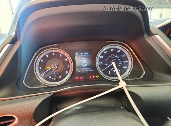 5NPEG4JA6MH078601 2021 HYUNDAI SONATA Gray Widok zestawu wskaźników