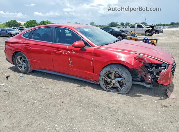 5NPEG4JA8LH013635 2020 HYUNDAI SONATA Red Przód prawy