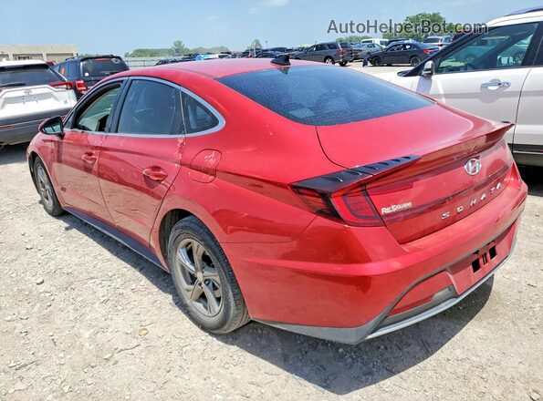 5NPEG4JA8MH075781 2021 HYUNDAI SONATA Red Rear left