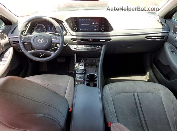 5NPEG4JA8MH075781 2021 HYUNDAI SONATA Red Dashboard view
