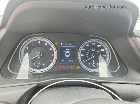 5NPEG4JAXLH054817 2020 HYUNDAI SONATA Silver Instrument cluster view