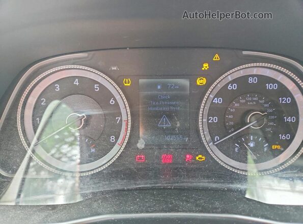 5NPEG4JAXMH073059 2021 HYUNDAI SONATA Silver Вид щитка приладів
