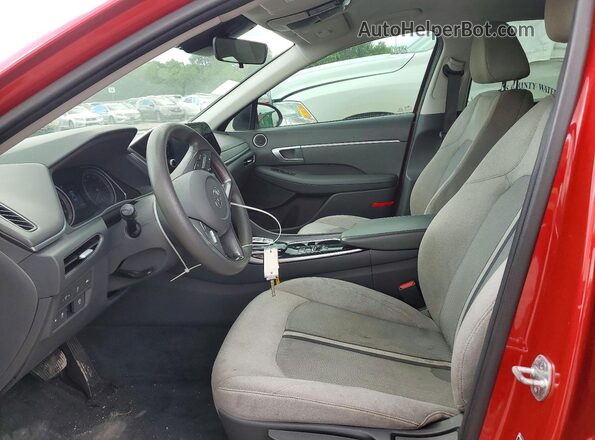 5NPEG4JAXMH082795 2021 HYUNDAI SONATA Red Widok wnętrza z przodu