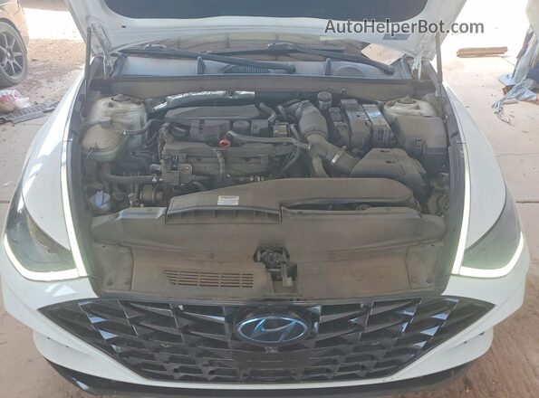 5NPEH4J20LH005826 2020 HYUNDAI SONATA Белый Вид задней части салона
