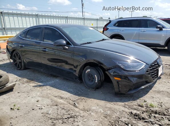 5NPEH4J21LH006449 2020 HYUNDAI SONATA Black წინა მარჯვენა