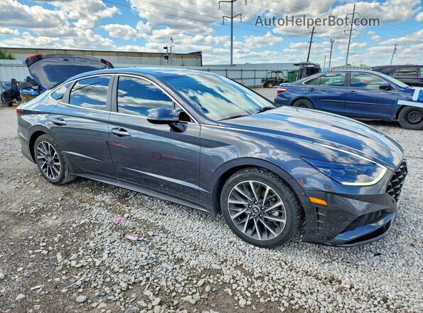 5NPEH4J21LH043792 2020 HYUNDAI SONATA Charcoal Przód prawy
