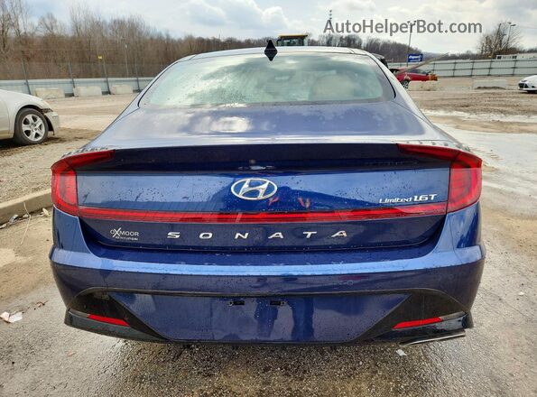 5NPEH4J21MH080889 2021 HYUNDAI SONATA Blue Вид щитка приладів