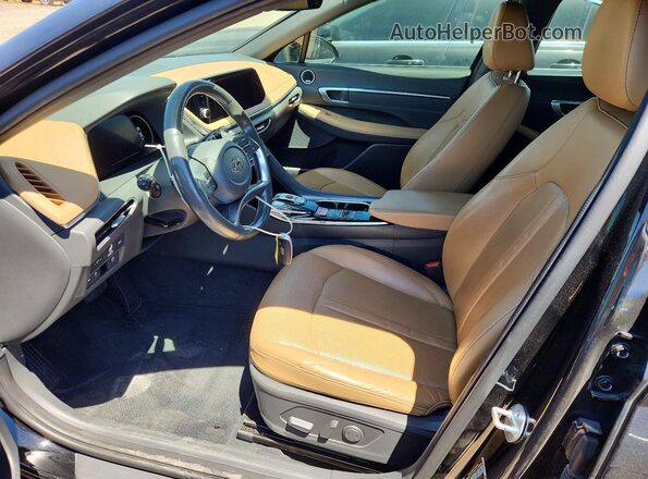 5NPEH4J22LH032560 2020 HYUNDAI SONATA Black Front interior view