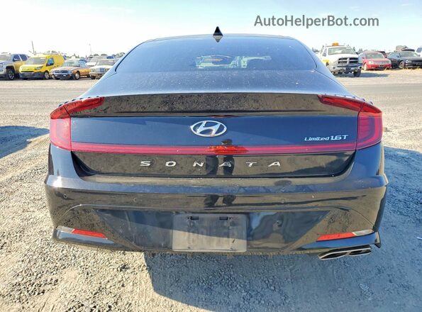 5NPEH4J22LH032560 2020 HYUNDAI SONATA Black Rear view