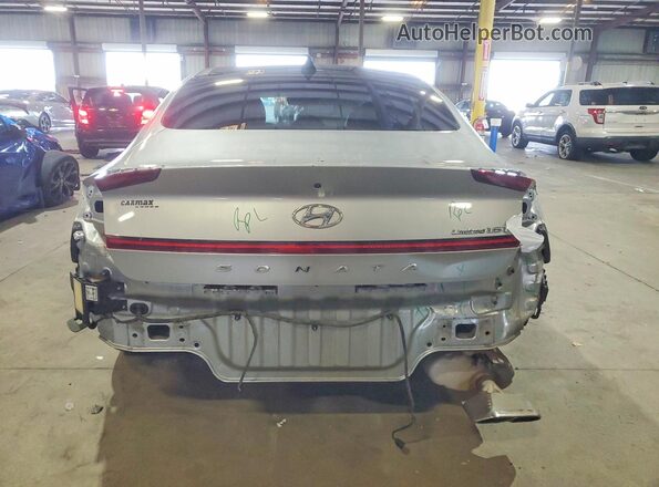 5NPEH4J22MH072123 2021 HYUNDAI SONATA Silver Հետևի տեսք