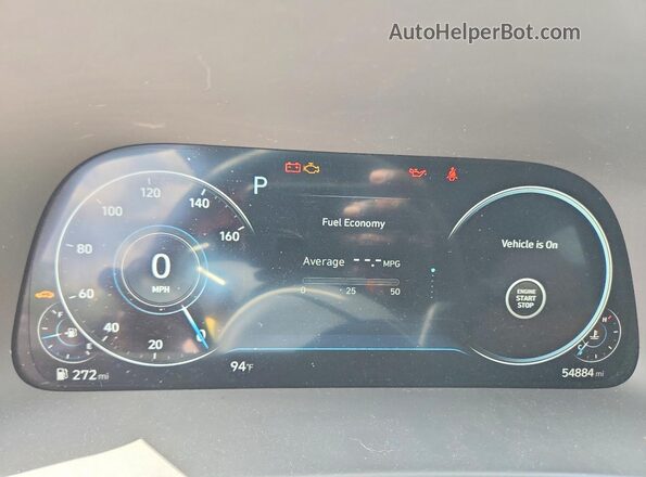5NPEH4J22MH078990 2021 HYUNDAI SONATA Black Instrument cluster view