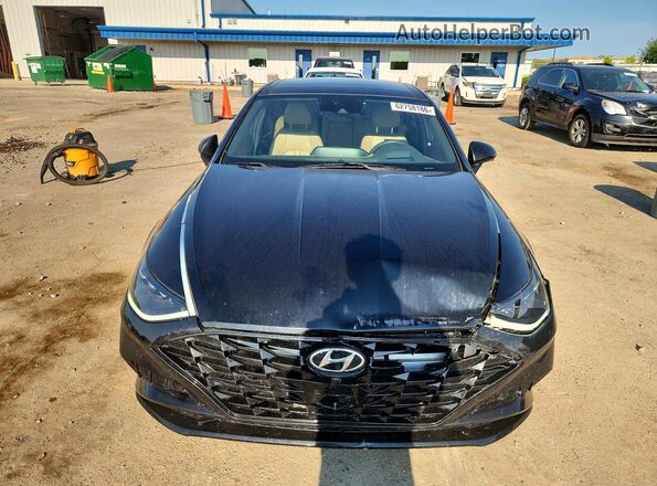 5NPEH4J23LH010664 2020 HYUNDAI SONATA Black Դիմացի տեսք