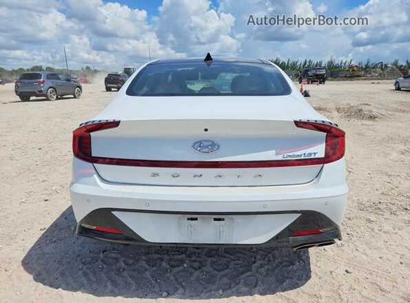 5NPEH4J23MH063480 2021 HYUNDAI SONATA White Rear view