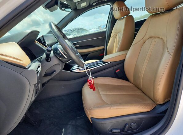 5NPEH4J23MH063480 2021 HYUNDAI SONATA White Front interior view