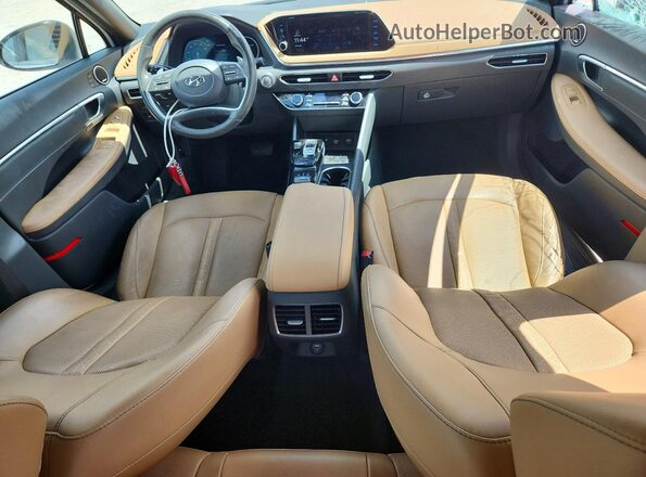 5NPEH4J23MH063480 2021 HYUNDAI SONATA White Dashboard view