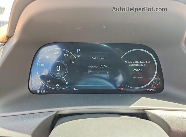 5NPEH4J23MH063480 2021 HYUNDAI SONATA White Instrument cluster view