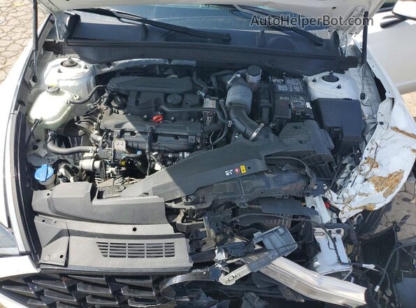 5NPEH4J23MH071322 2021 HYUNDAI SONATA White უკანა სალონის ხედი