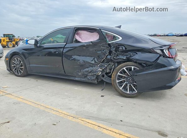 5NPEH4J24LH036822 2020 HYUNDAI SONATA Black Rear left