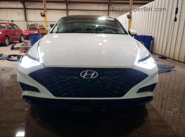 5NPEH4J24LH049649 2020 HYUNDAI SONATA White წინა ხედი