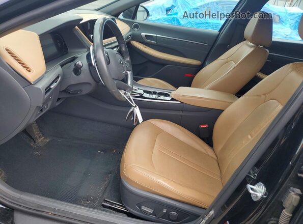 5NPEH4J25MH104000 2021 HYUNDAI SONATA Black Սալոնի դիմացի տեսք
