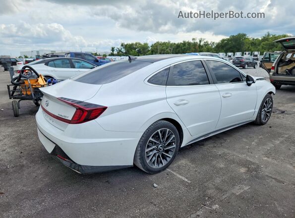 5NPEH4J25MH123792 2021 HYUNDAI SONATA White Հետևի աջ