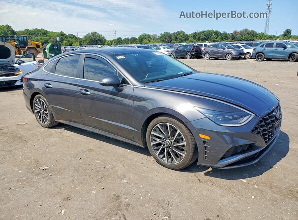 5NPEH4J26MH069838 2021 HYUNDAI SONATA Charcoal Przód prawy