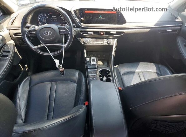 5NPEH4J26MH069838 2021 HYUNDAI SONATA Charcoal Widok deski rozdzielczej