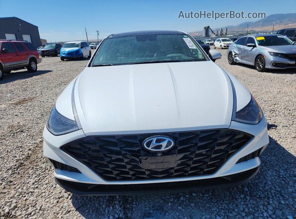 5NPEH4J26MH077244 2021 HYUNDAI SONATA White Դիմացի տեսք