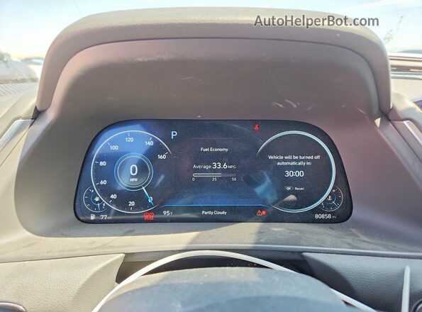 5NPEH4J26MH077244 2021 HYUNDAI SONATA White Սարքավորումների վահանակի տեսք
