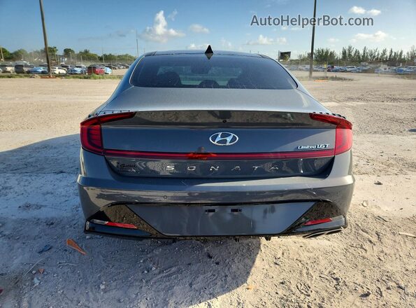 5NPEH4J26MH110212 2021 HYUNDAI SONATA Gray Հետևի տեսք