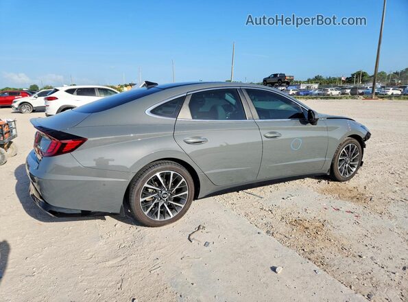 5NPEH4J26MH110212 2021 HYUNDAI SONATA Gray Հետևի աջ