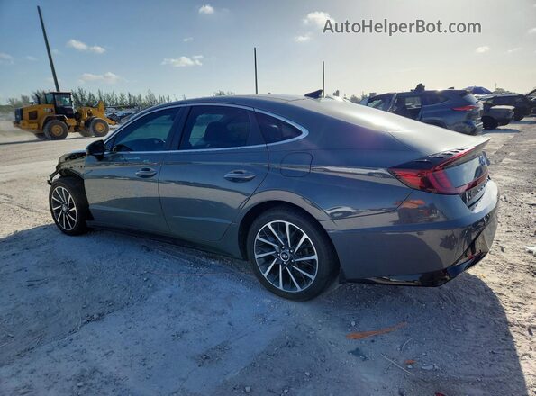 5NPEH4J26MH110212 2021 HYUNDAI SONATA Gray Հետևի ձախ
