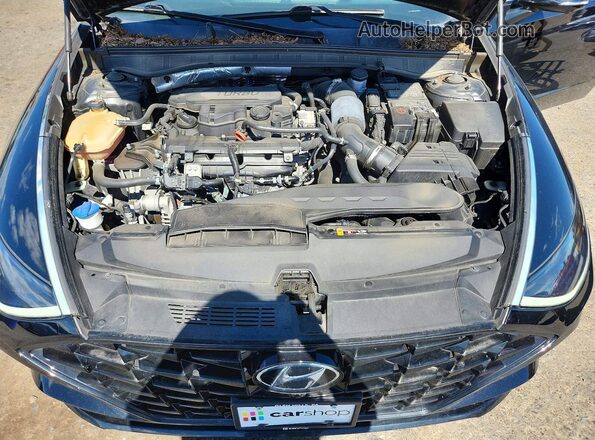 5NPEH4J26MH117709 2021 HYUNDAI SONATA Black უკანა სალონის ხედი